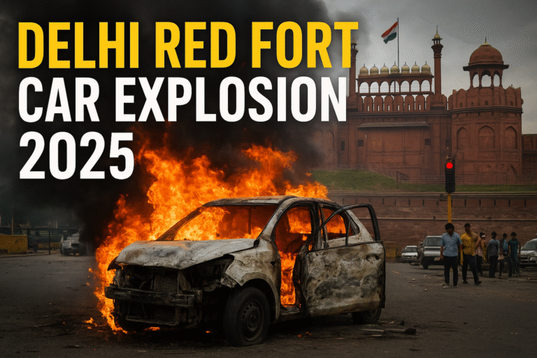 Delhi Red Fort Car Explosion 2025 | Technical Analysis, Cause, and Safety Solutions