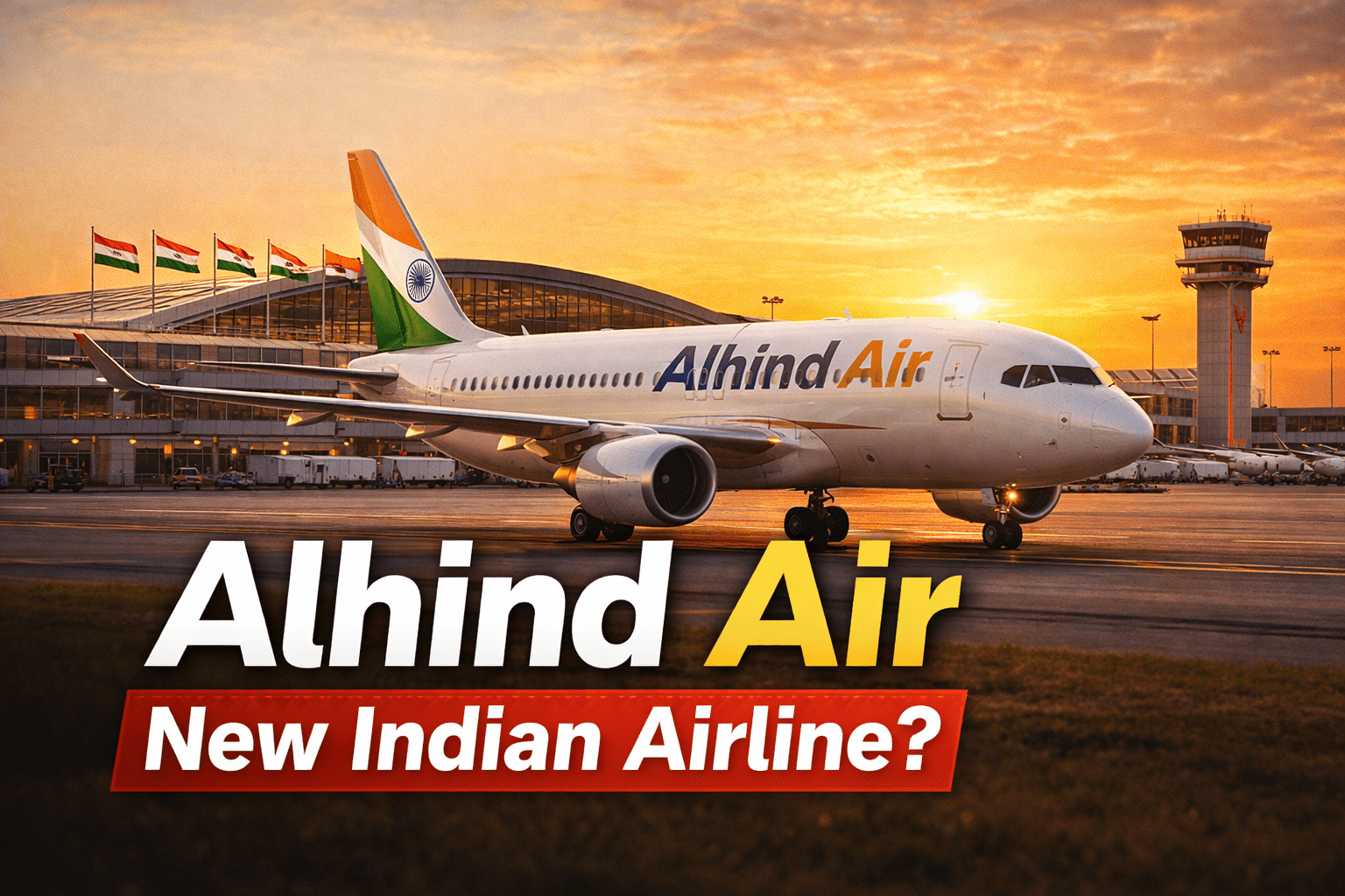 Alhind Air: भारत की उभरती एयरलाइन – क्या है इसके उद्देश्य और भविष्य की संभावनाएँ क्या क्या होंगी Alhind Air new Indian airline aircraft at airport representing upcoming aviation company in India