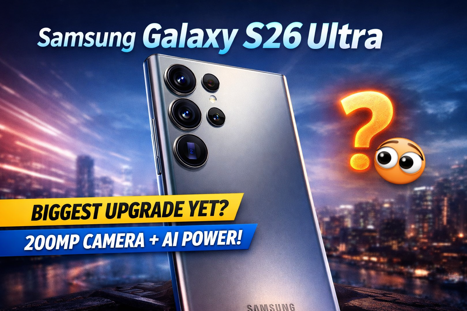 Samsung Galaxy S26 Ultra: क्या ये फोन सच में स्मार्टफोन को बदल देगा? Samsung Galaxy S26 Ultra expected design and camera features