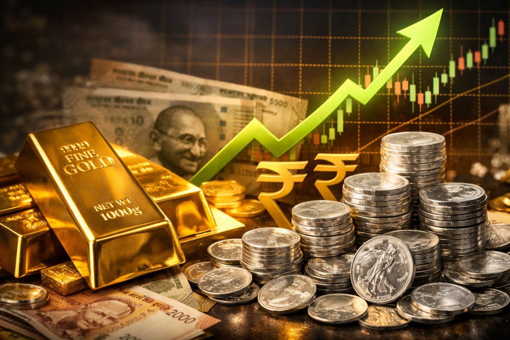 भारत में सोना और चांदी रिकॉर्ड ऊंचाई पर, Gold Silver Price All Time High